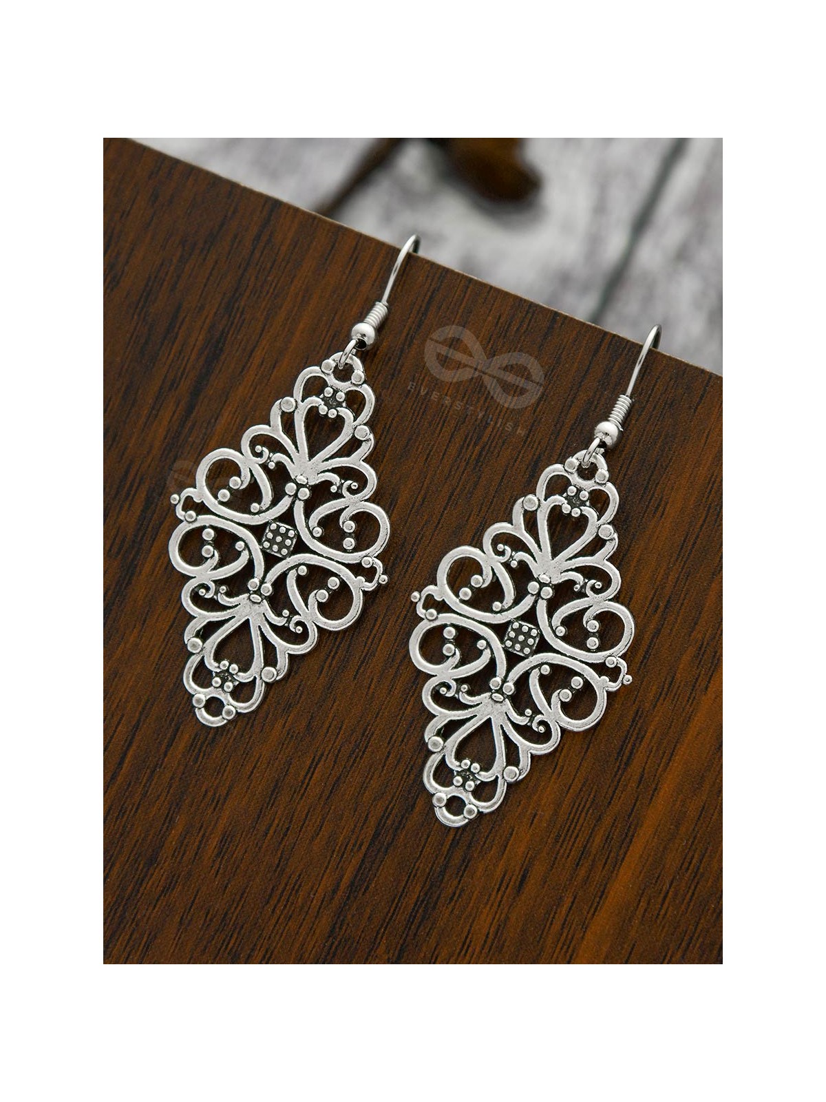 The Ornamental Opulence - Silver Boho Danglers