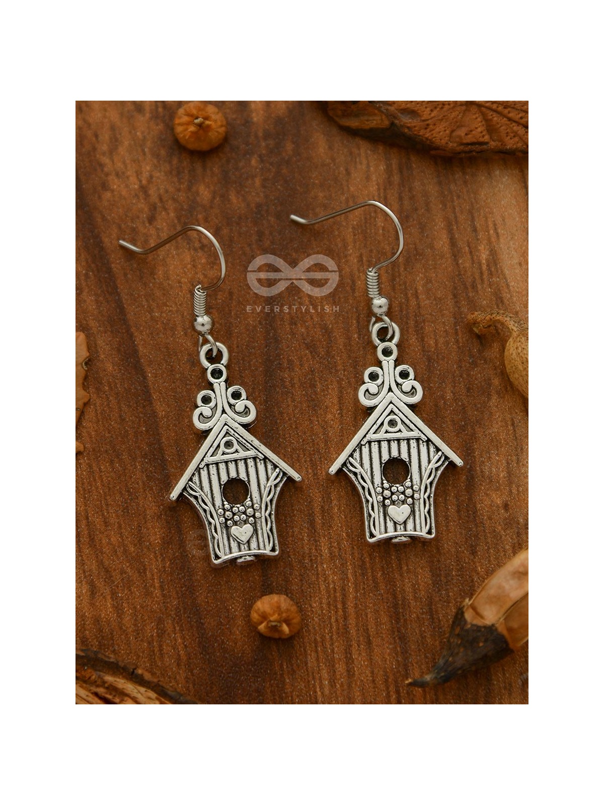Free Bird's Bird House - Tiny Trinket Earrings