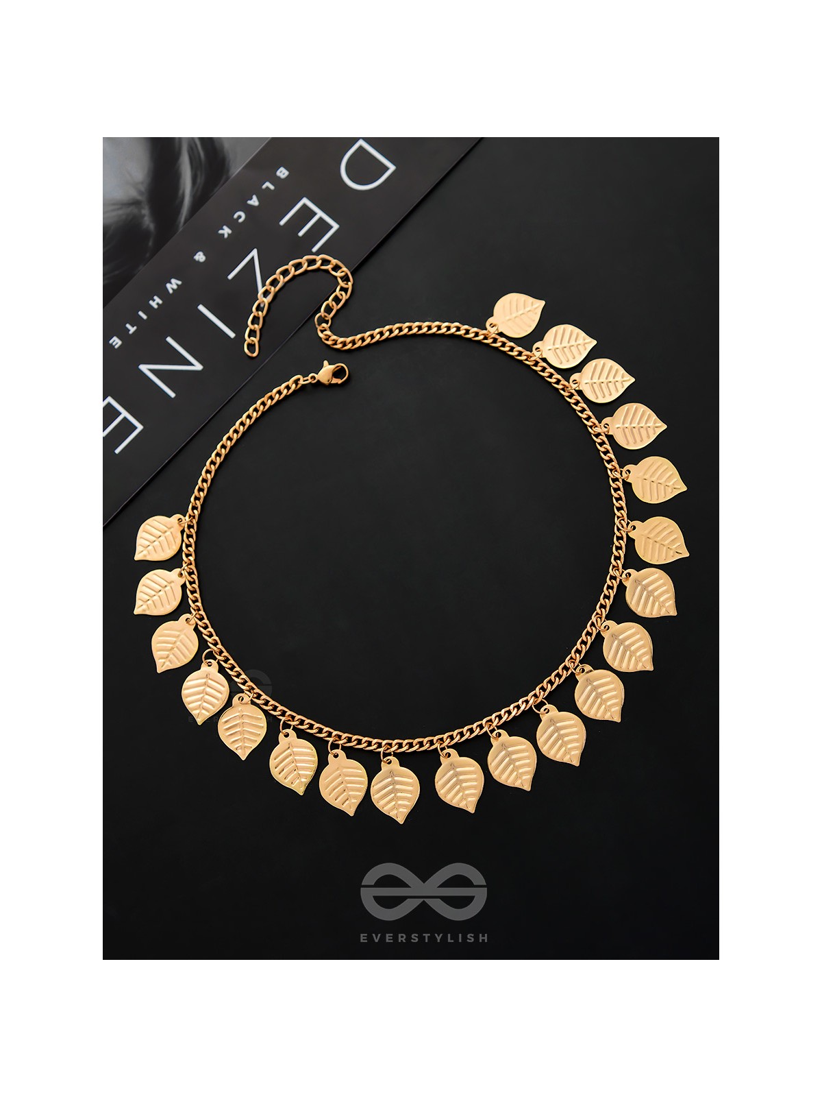 The Autumn Elegance - Golden Statement Neckpiece