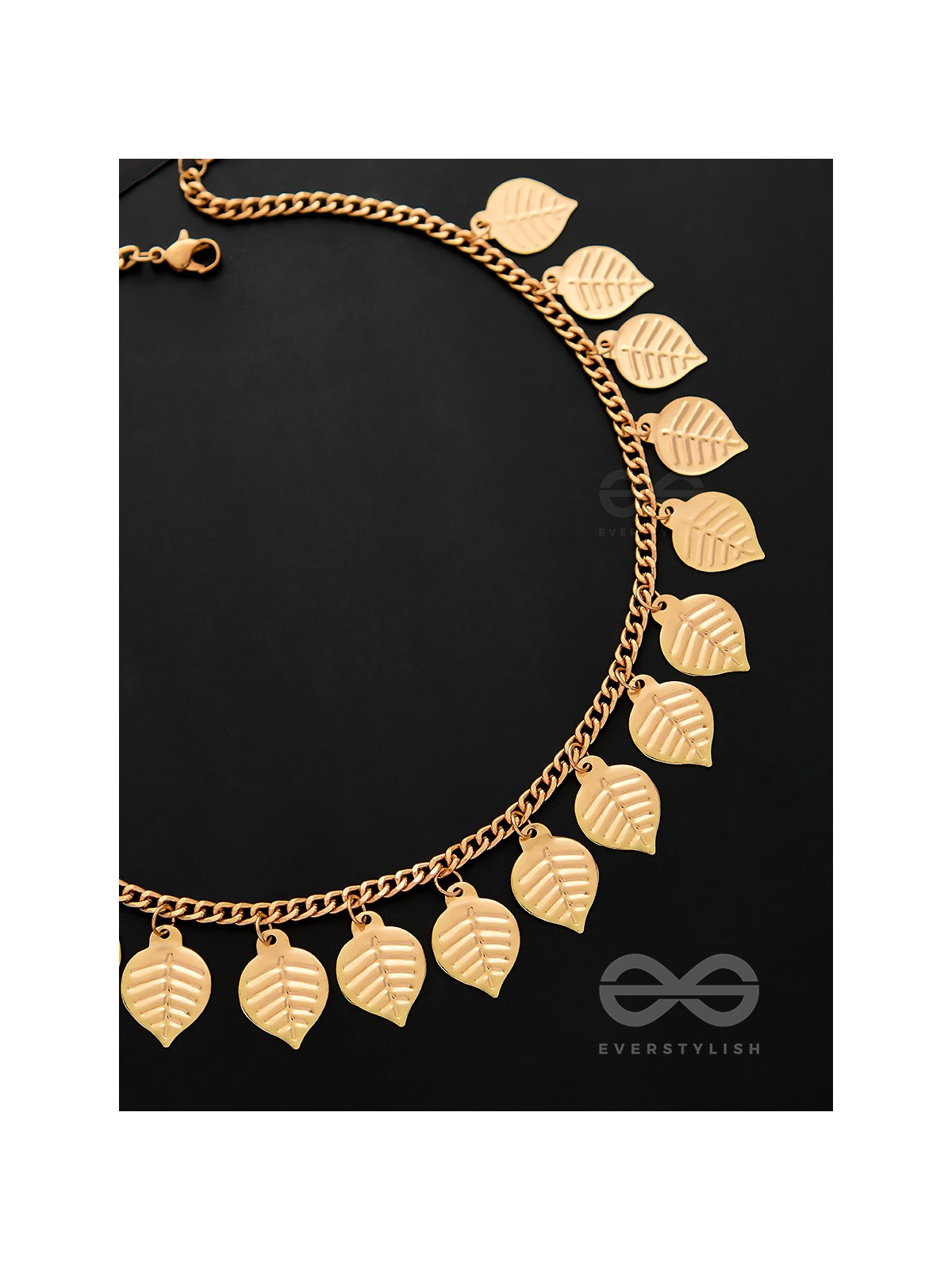 The Autumn Elegance - Golden Statement Neckpiece