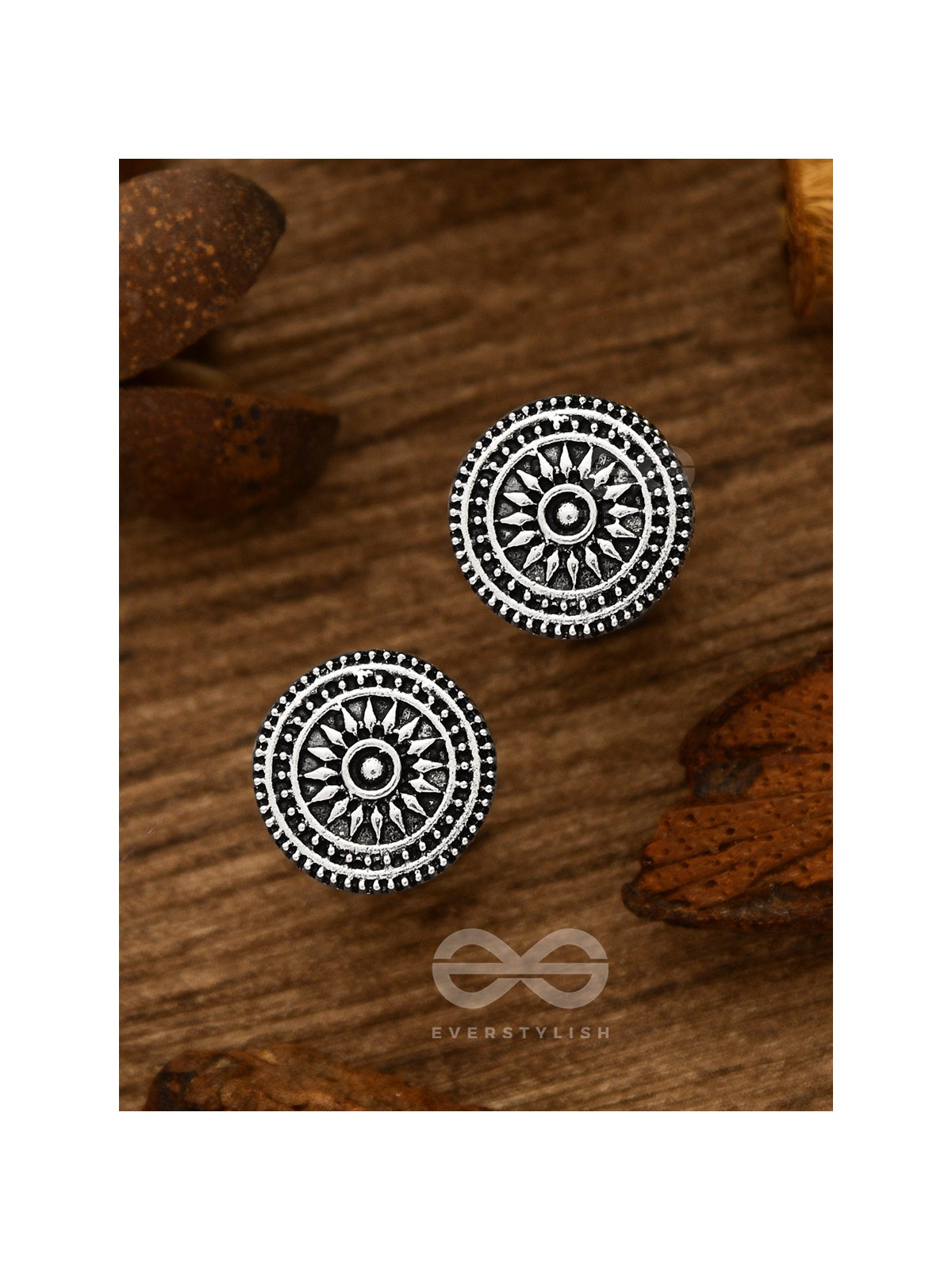 The Intricate Chakravyu - Tiny Trinket Earrings