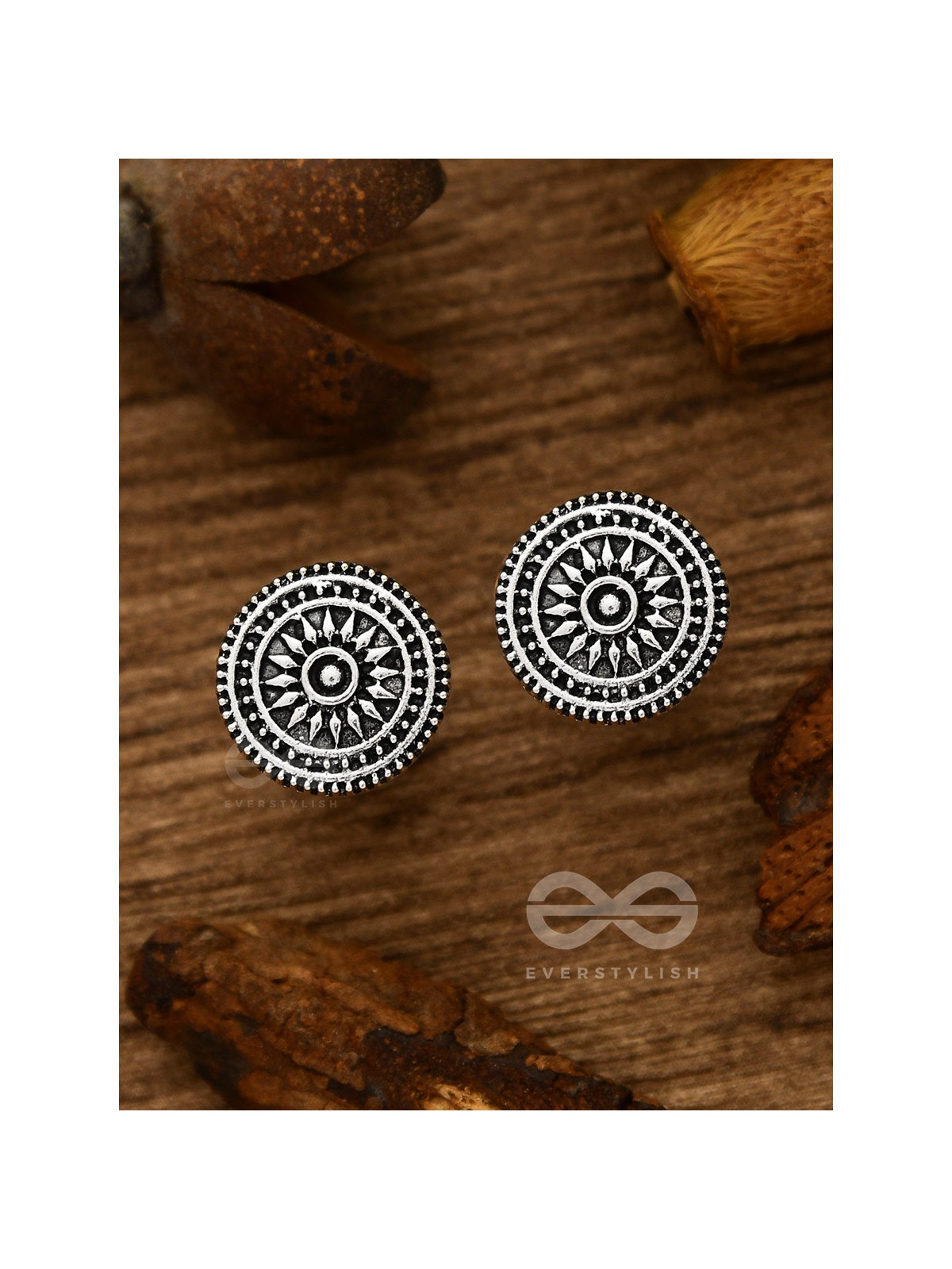 The Intricate Chakravyu - Tiny Trinket Earrings