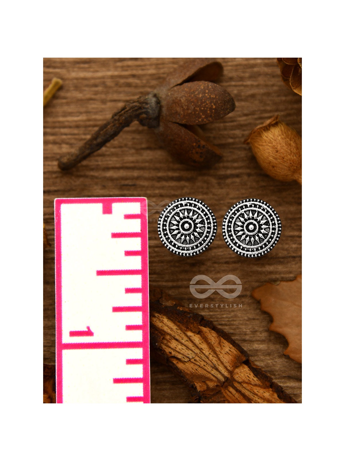 The Intricate Chakravyu - Tiny Trinket Earrings