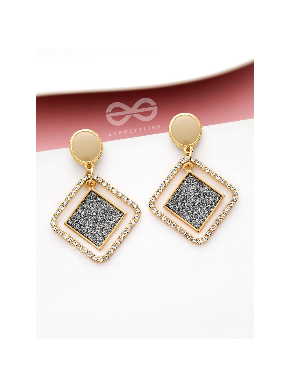 SILVER# GLAM AND GORGEOUS - STATEMENT EARRINGS