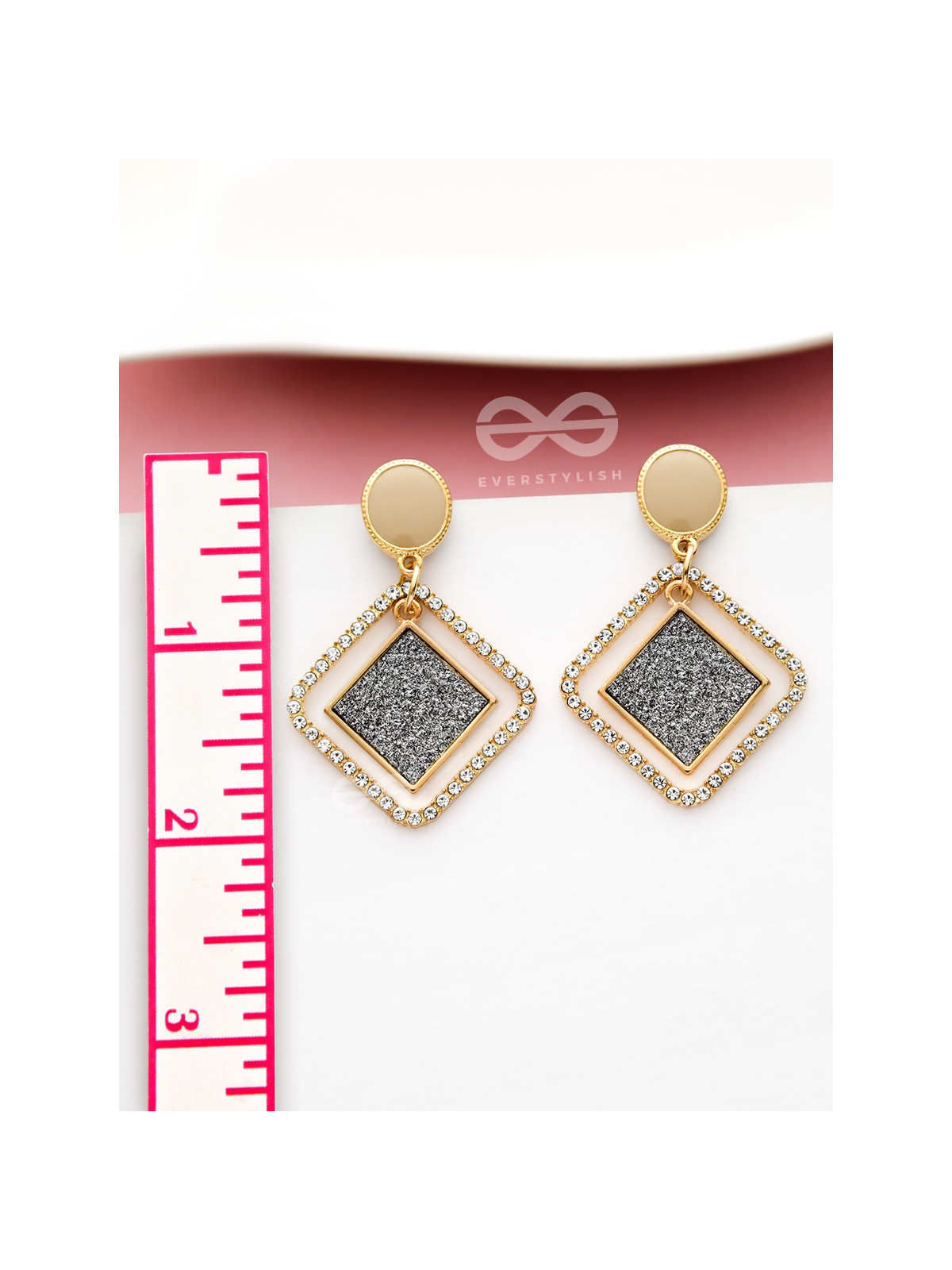 SILVER# GLAM AND GORGEOUS - STATEMENT EARRINGS