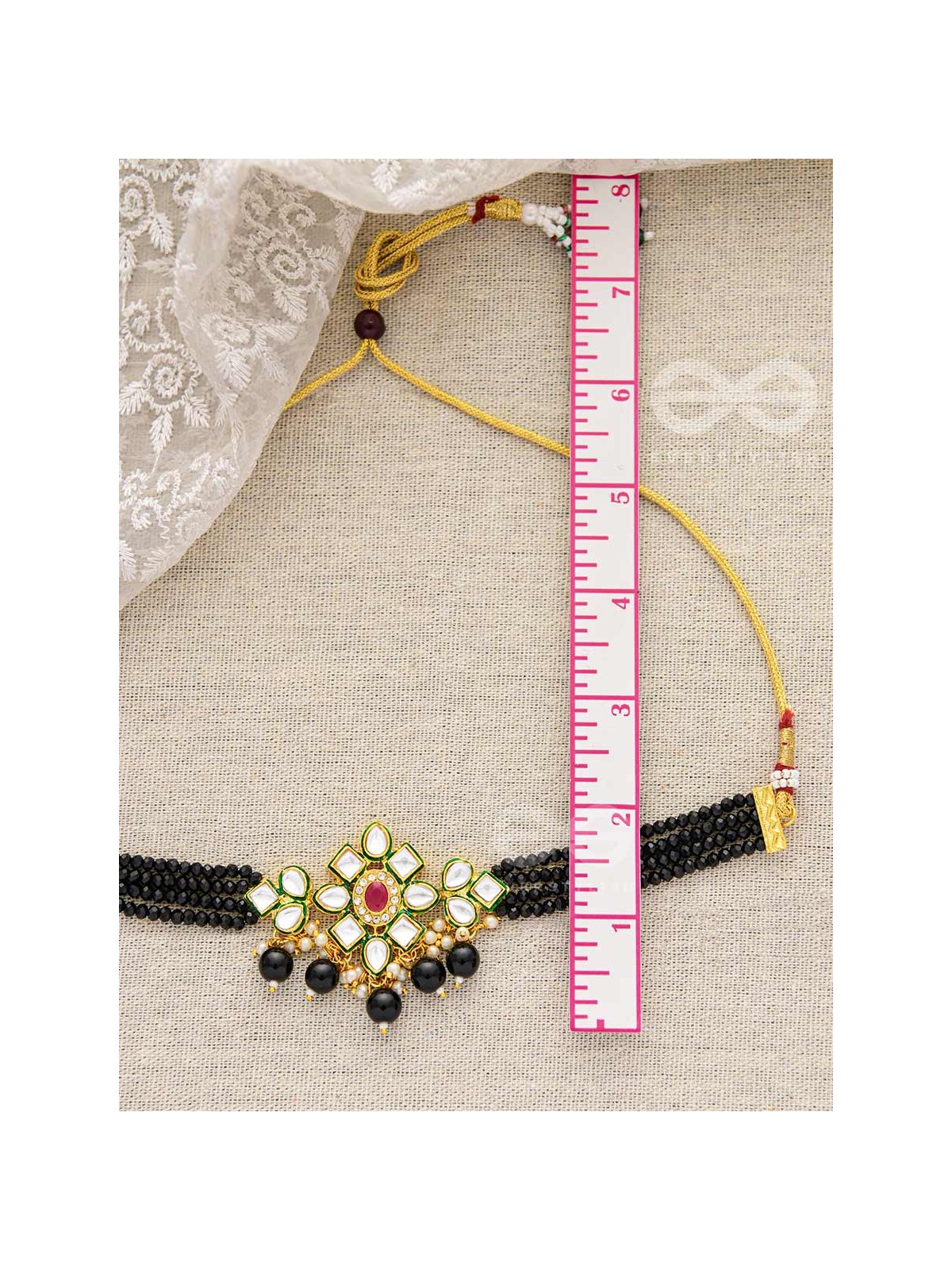 The Magical Mystique - Set of Statement Earrings and Choker (Black)