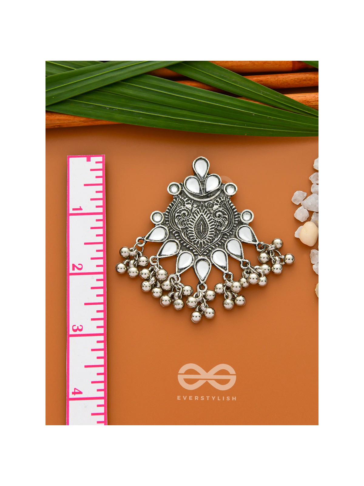 The Boho Artsy Motifs- Embellished Oxidised Earrings