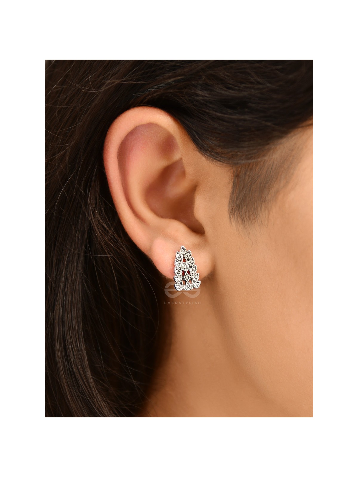 The Little Intricate Leaflets - Tiny Trinket Earrings