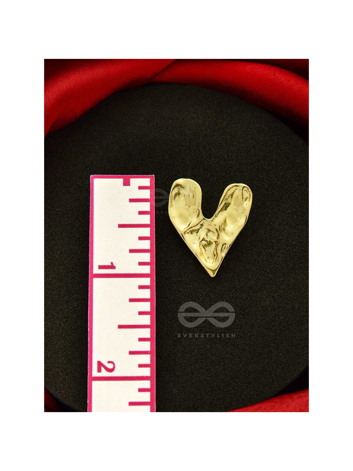 Happy Hearts- Heart-Shaped Golden Earrings