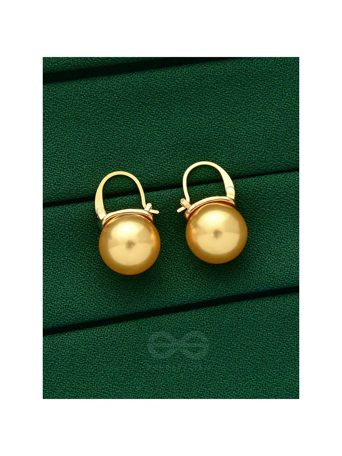 Tears of Mermaid- Golden Pearl Earrings