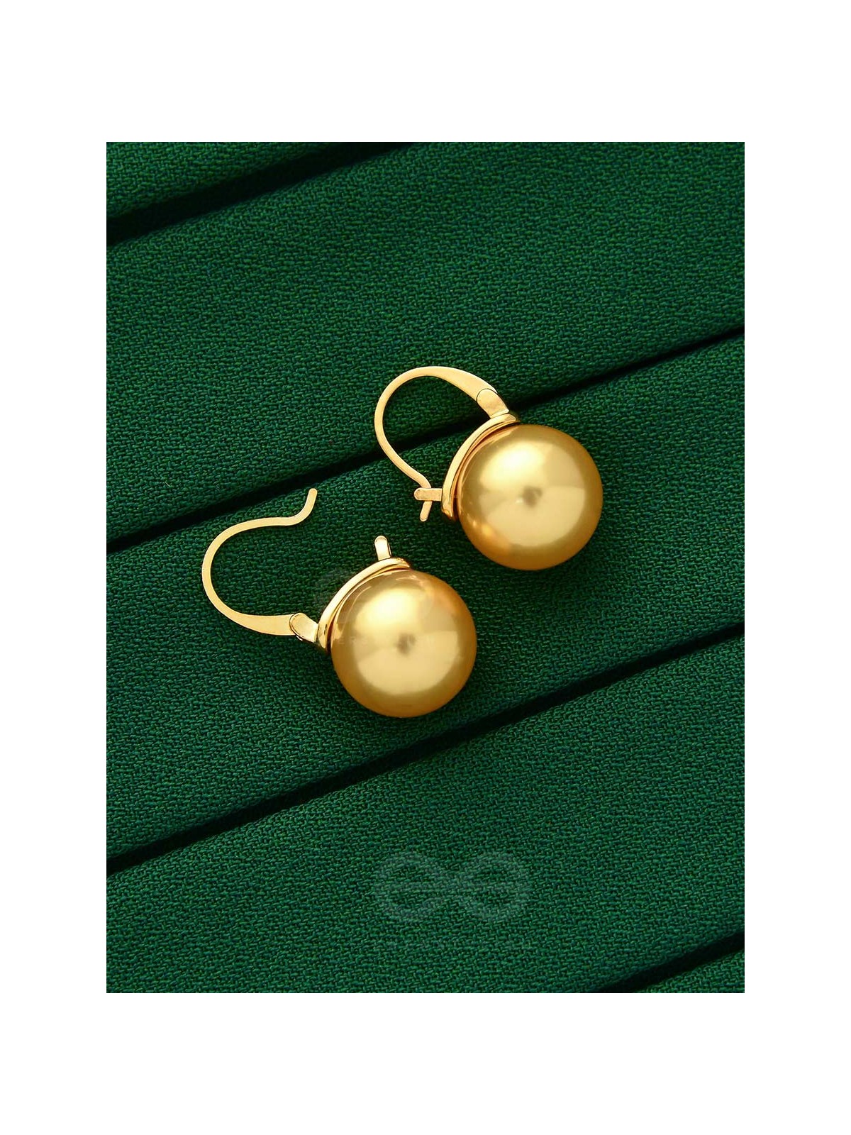 Tears of Mermaid- Golden Pearl Earrings