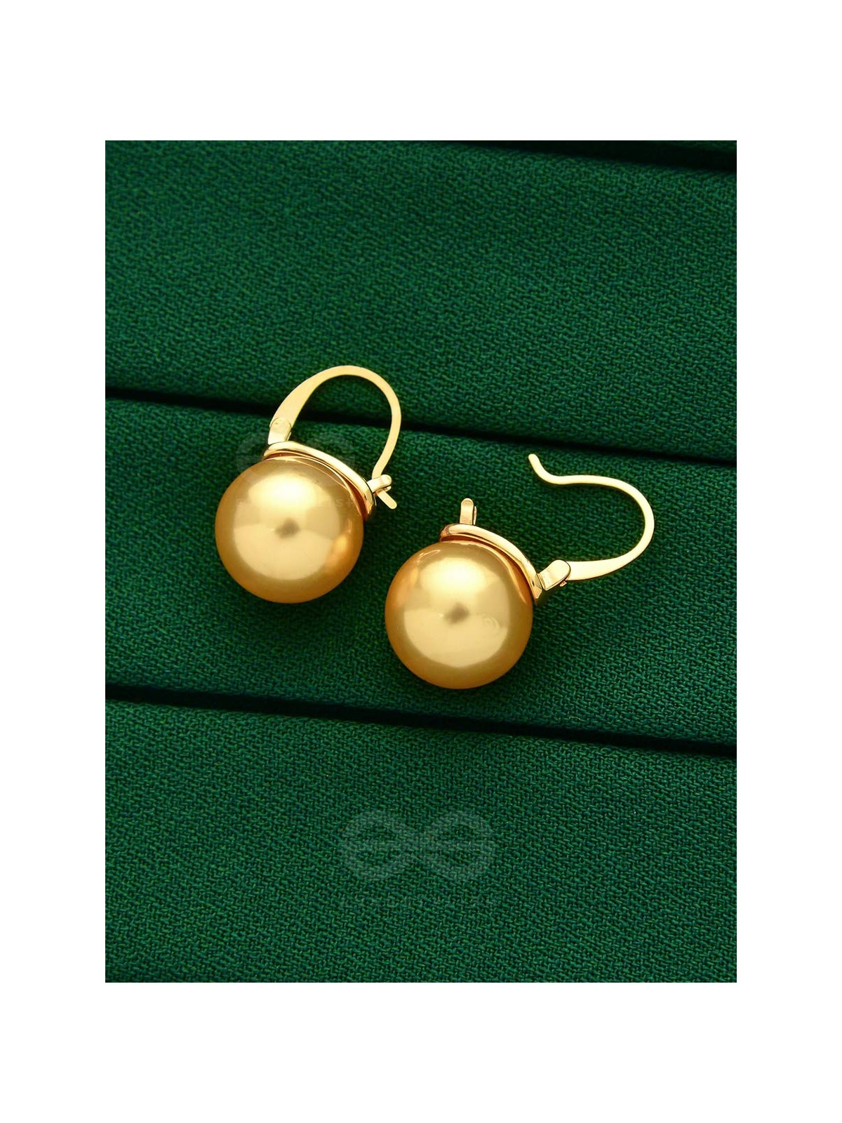 Tears of Mermaid- Golden Pearl Earrings