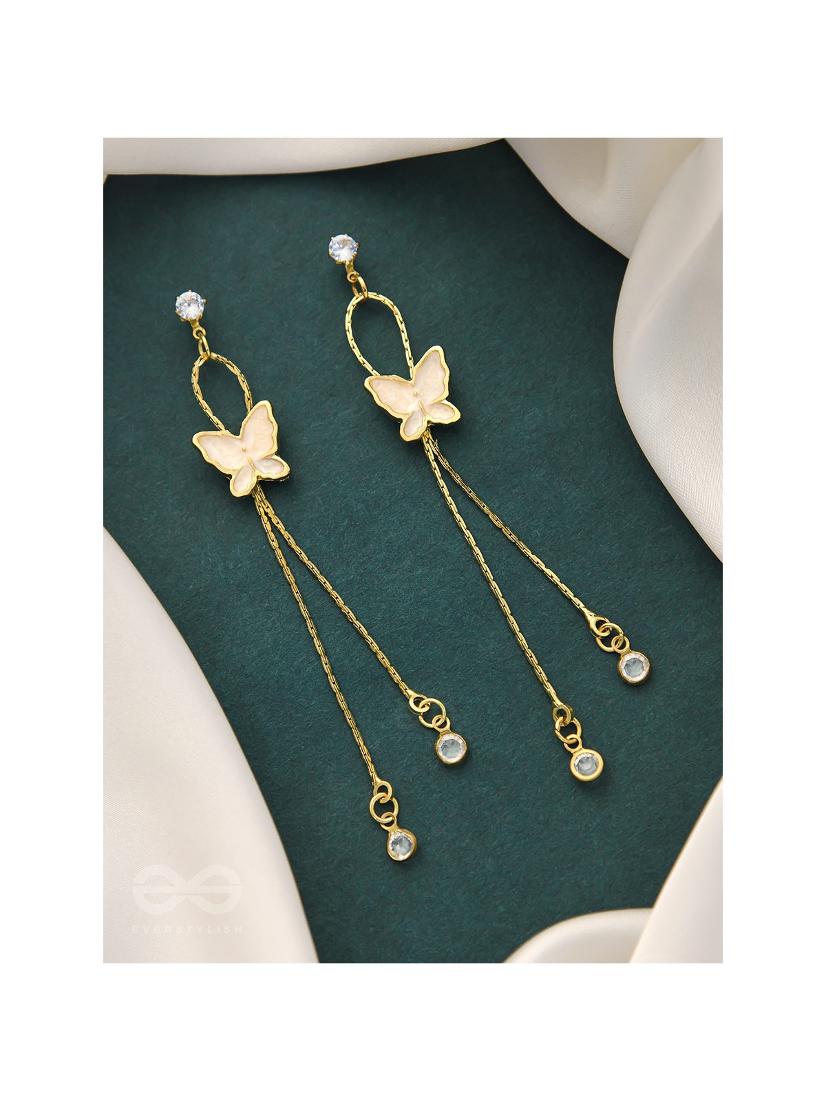 The Social Butterfly- Golden Statement Earrings