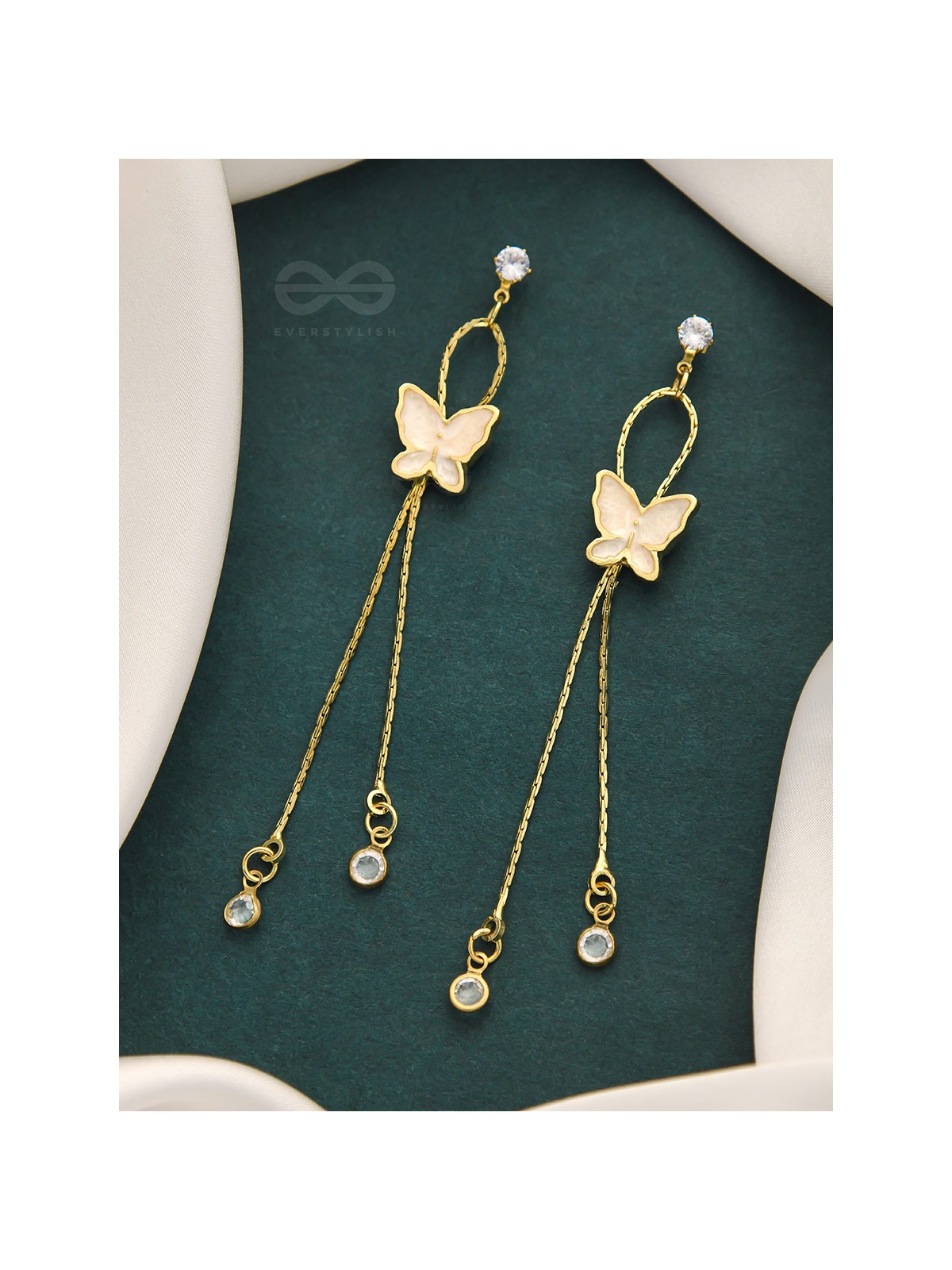 The Social Butterfly- Golden Statement Earrings