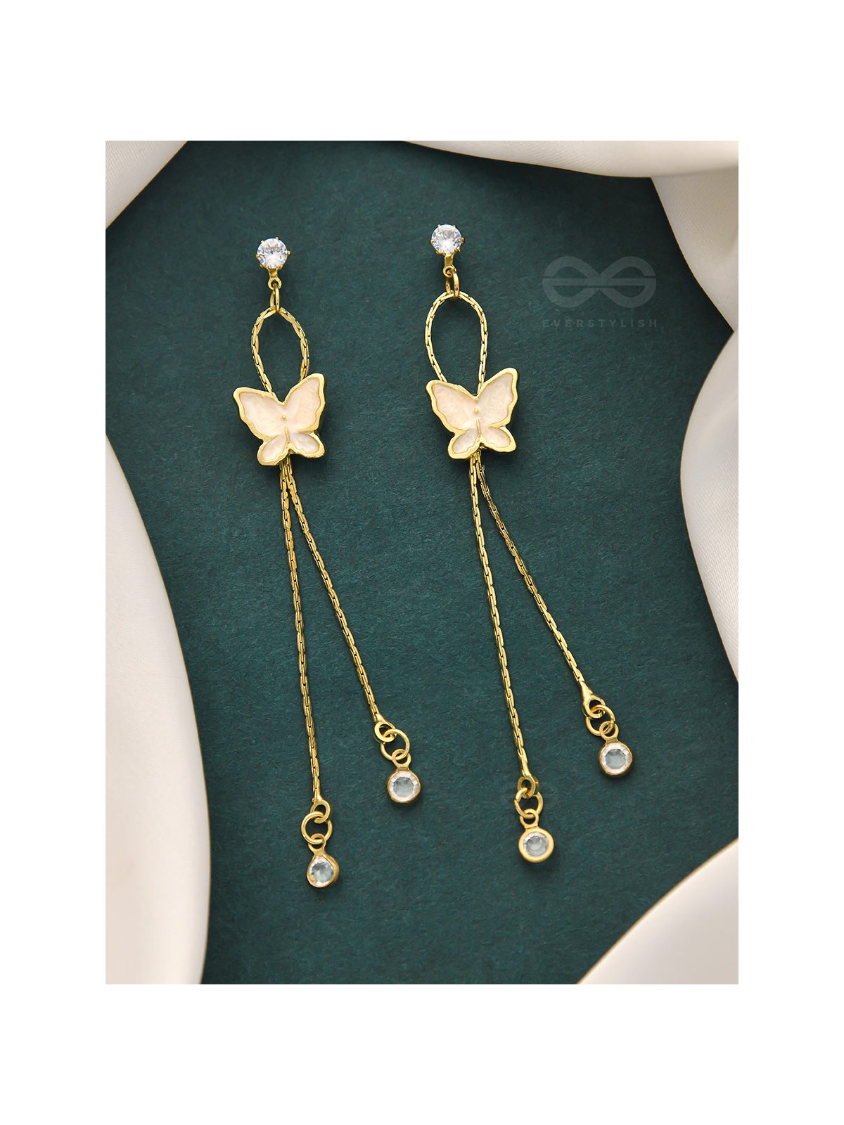 The Social Butterfly- Golden Statement Earrings