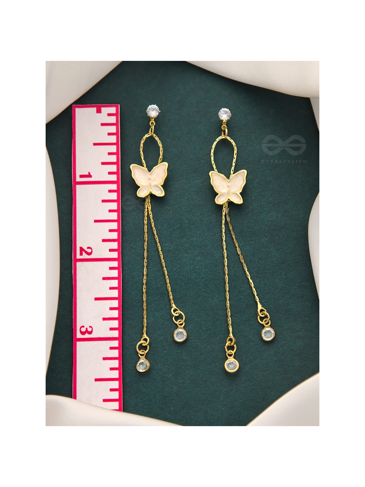 The Social Butterfly- Golden Statement Earrings