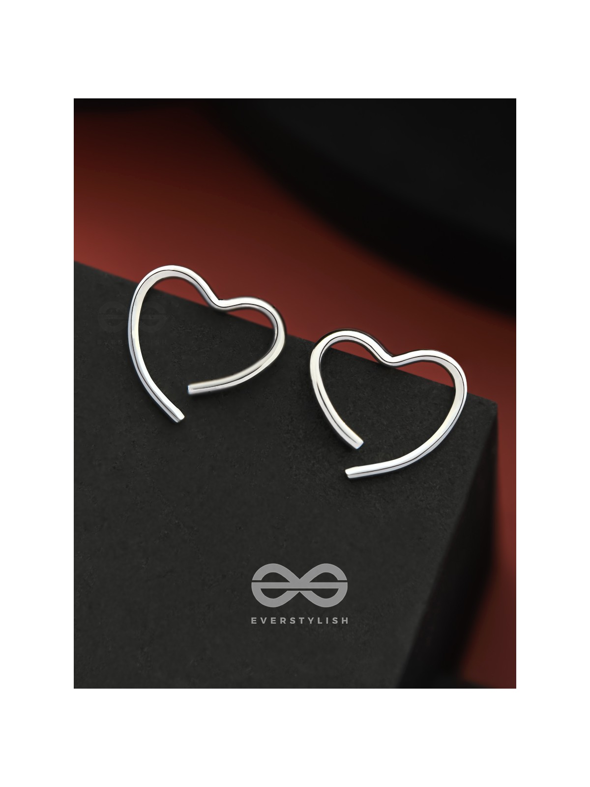 The Broken Heart- Elegant Silver Earrings