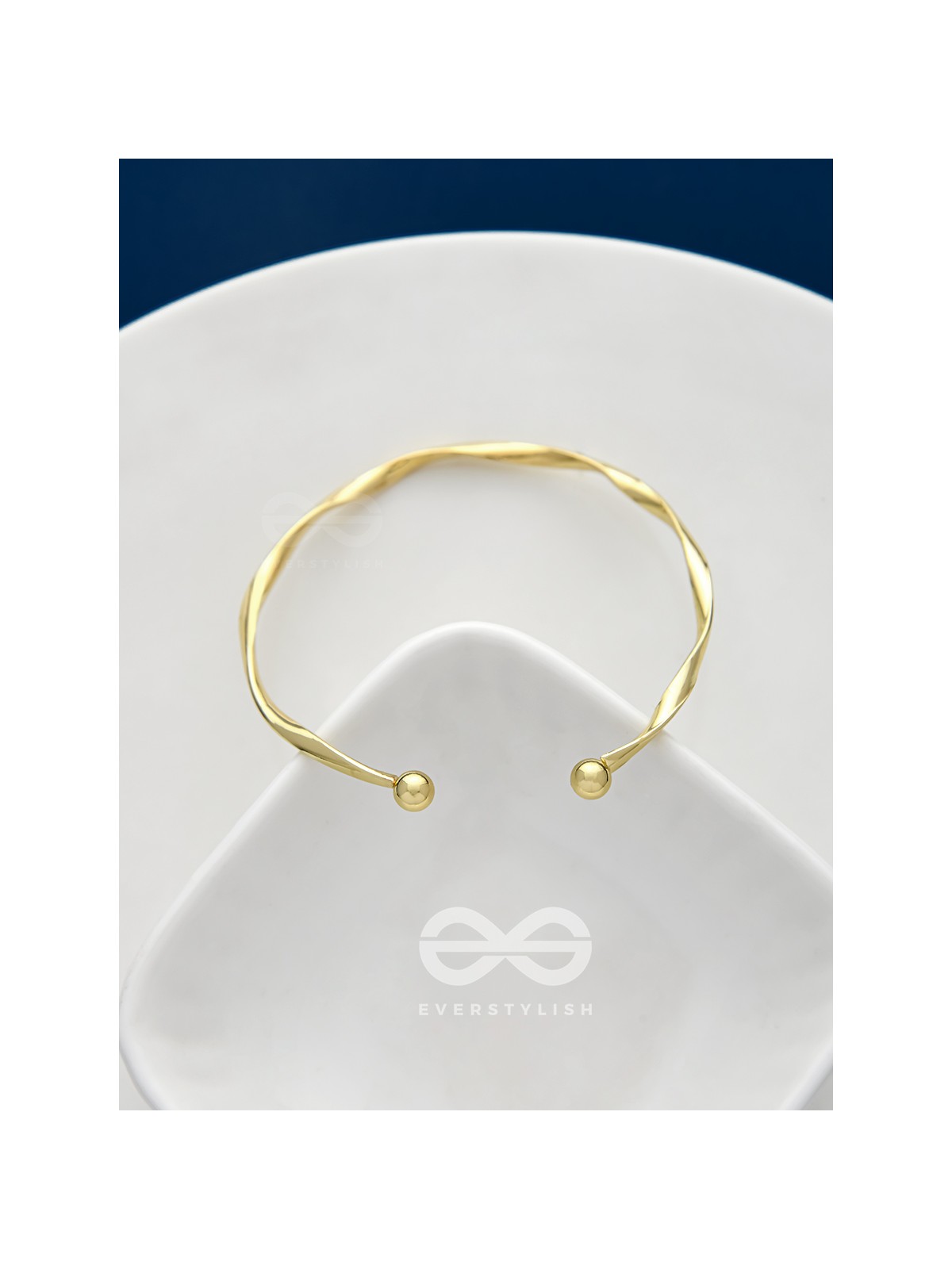 The Golden Crescent- Elegant Golden Bracelet