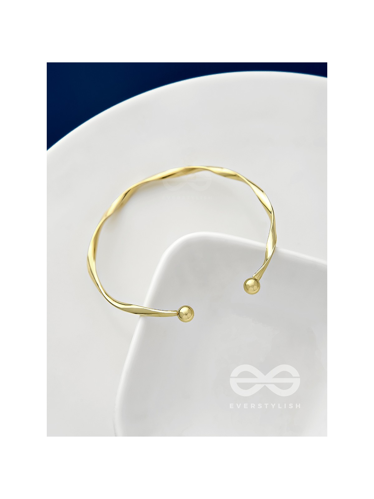 The Golden Crescent- Elegant Golden Bracelet