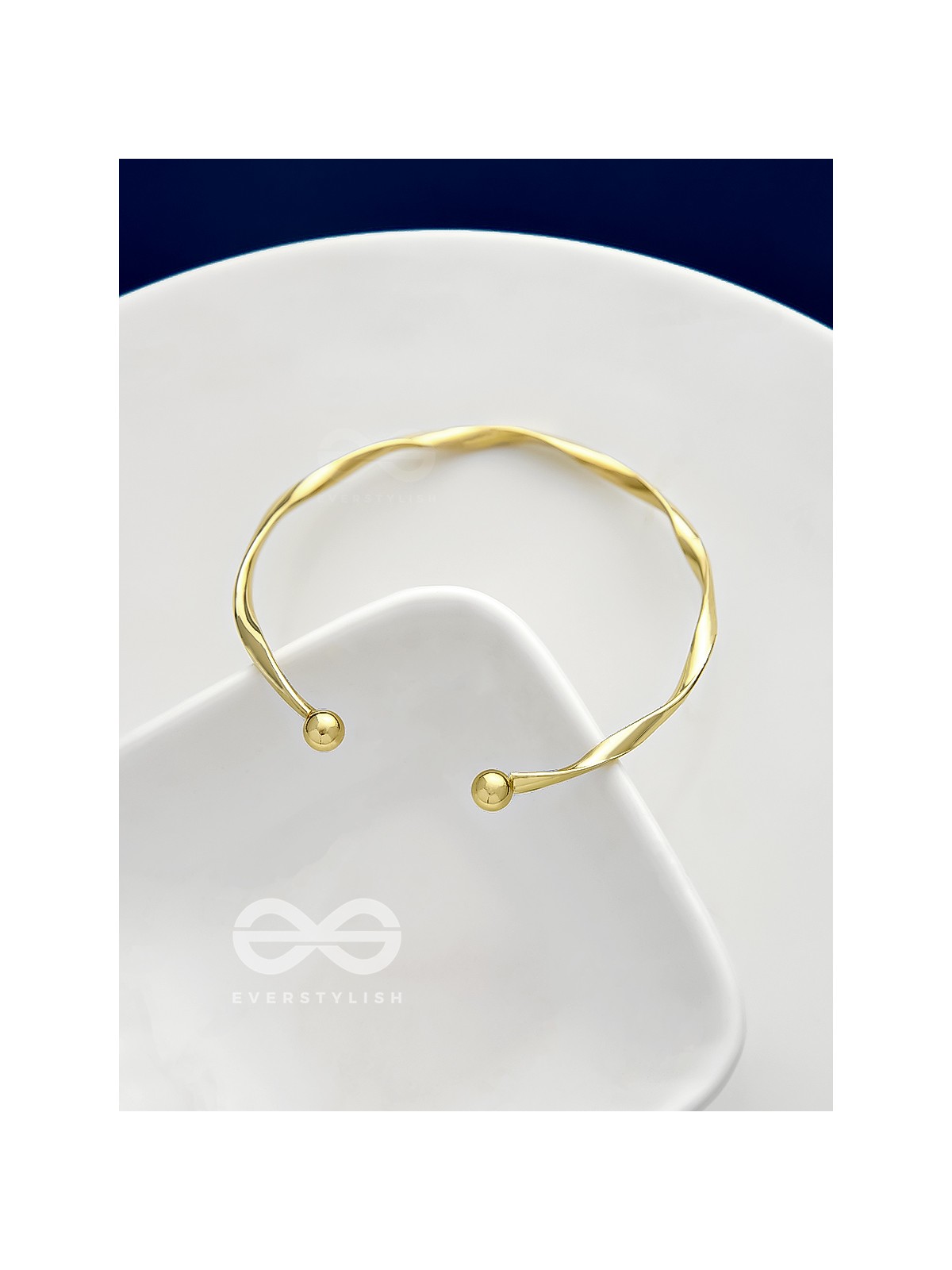 The Golden Crescent- Elegant Golden Bracelet