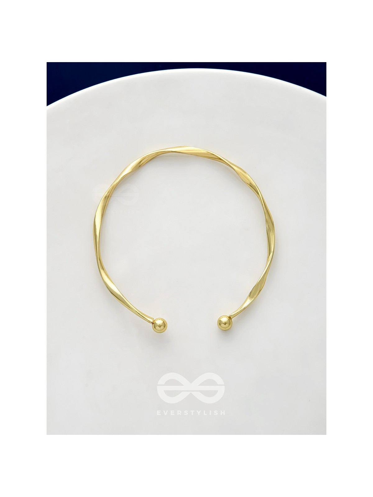 The Golden Crescent- Elegant Golden Bracelet