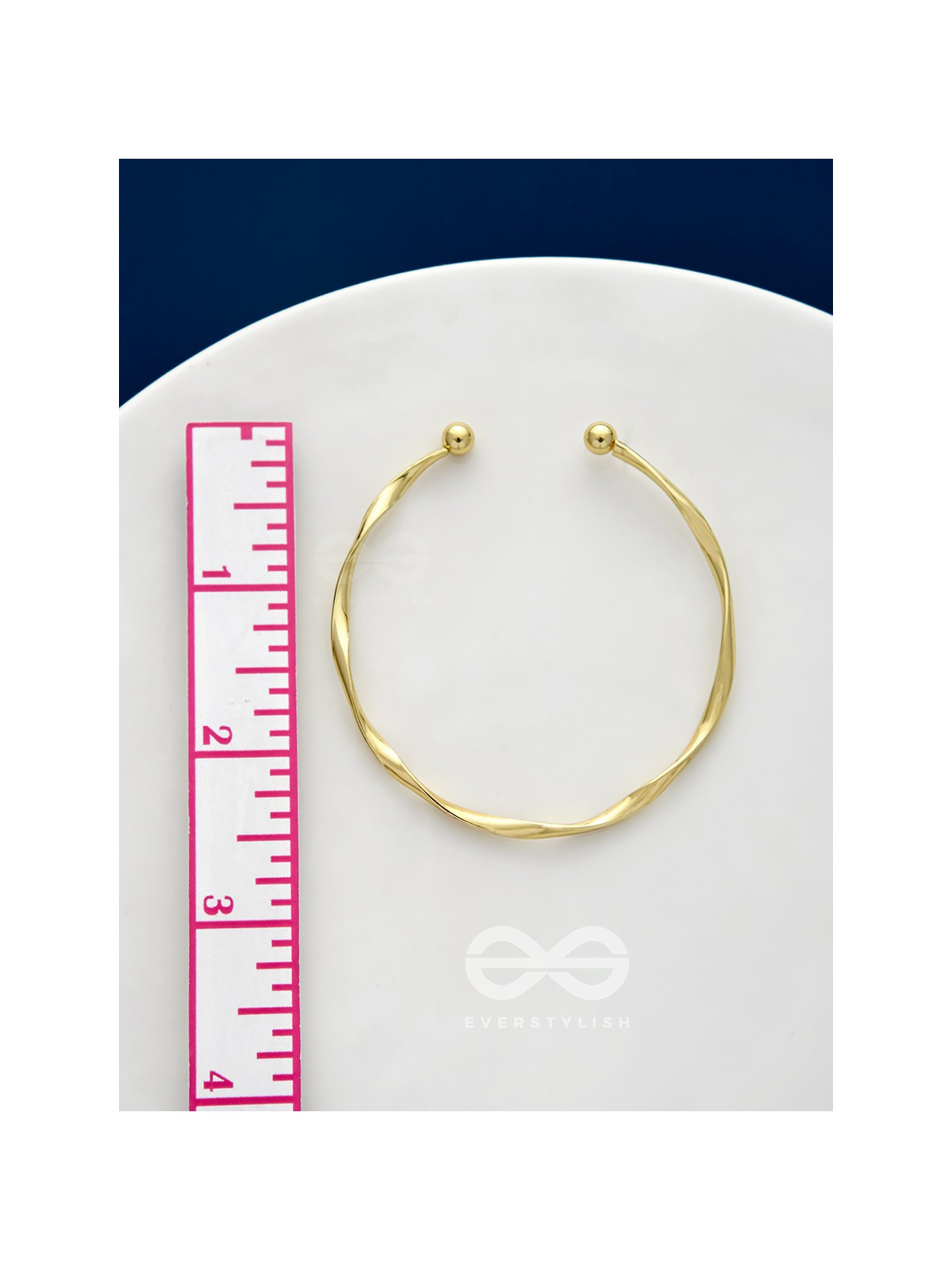 The Golden Crescent- Elegant Golden Bracelet