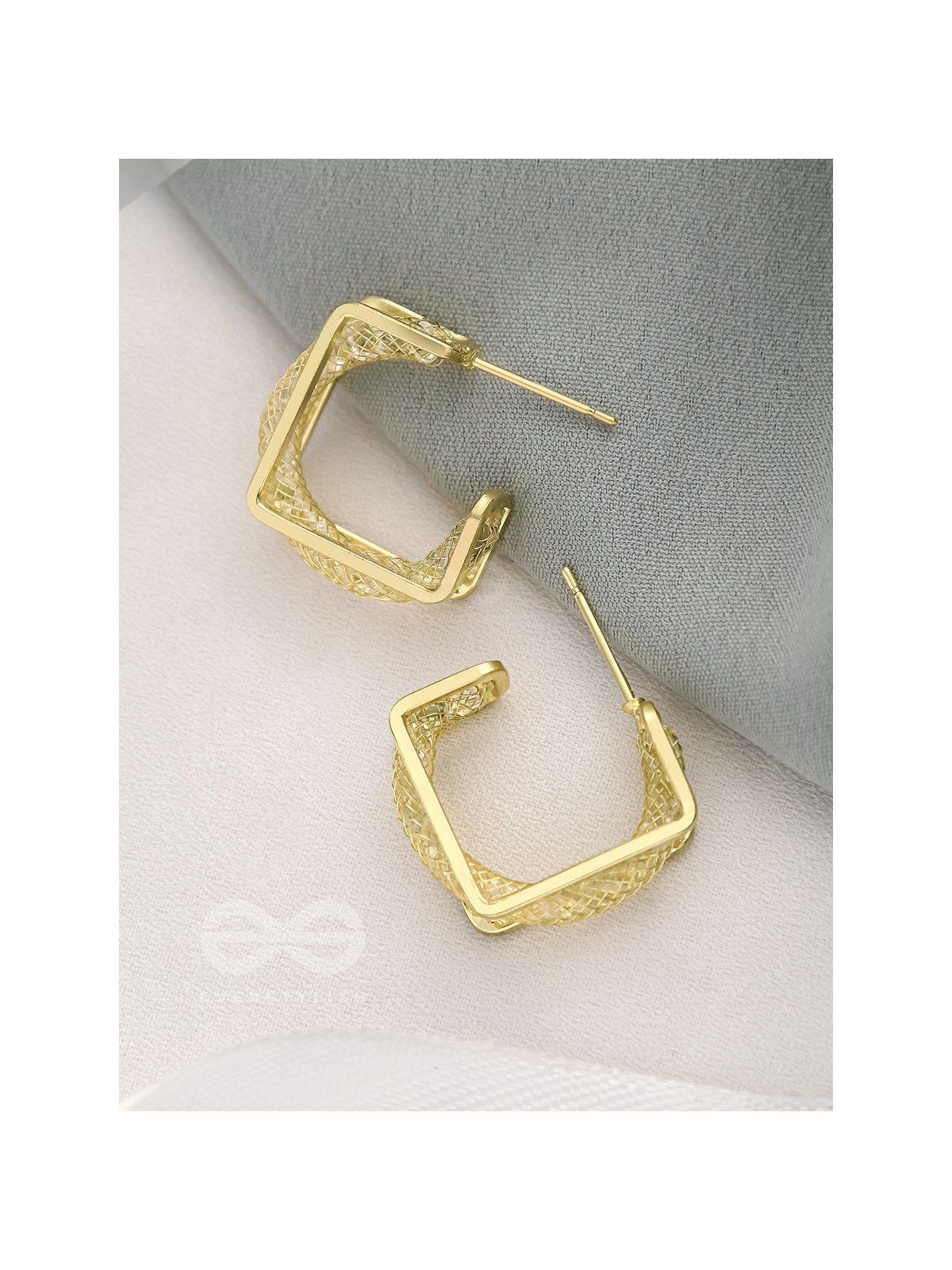 Hooked to Charm- Classic Golden Earrings