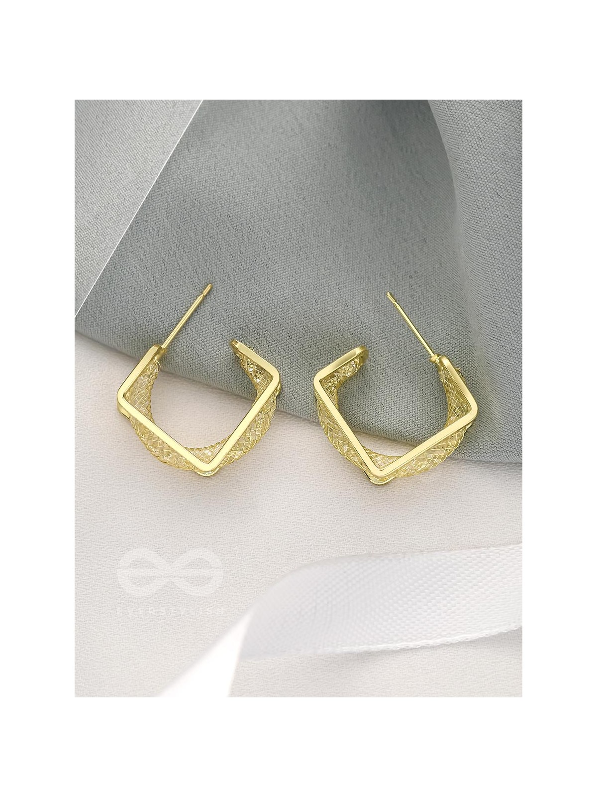 Hooked to Charm- Classic Golden Earrings