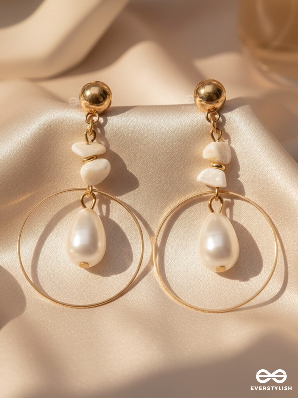 The Lord of the Rings- Golden Pearl Earrings