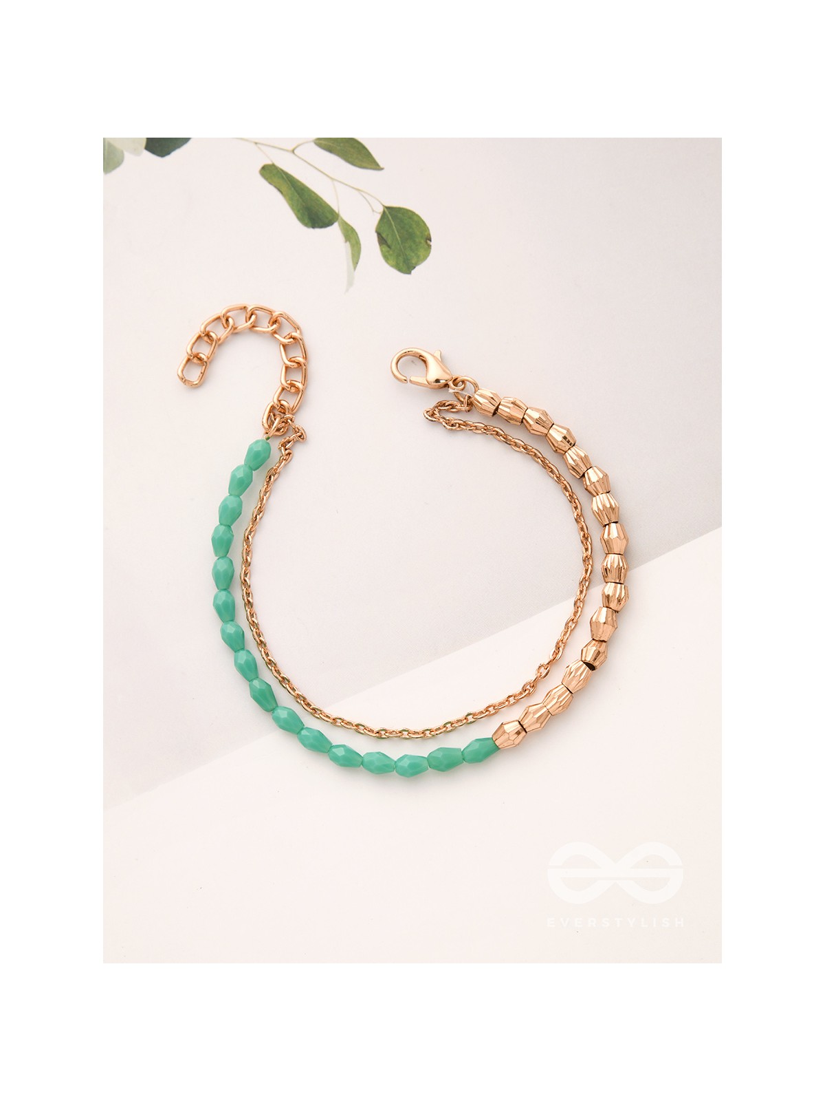 The Green Revolution- Golden Beads Bracelet