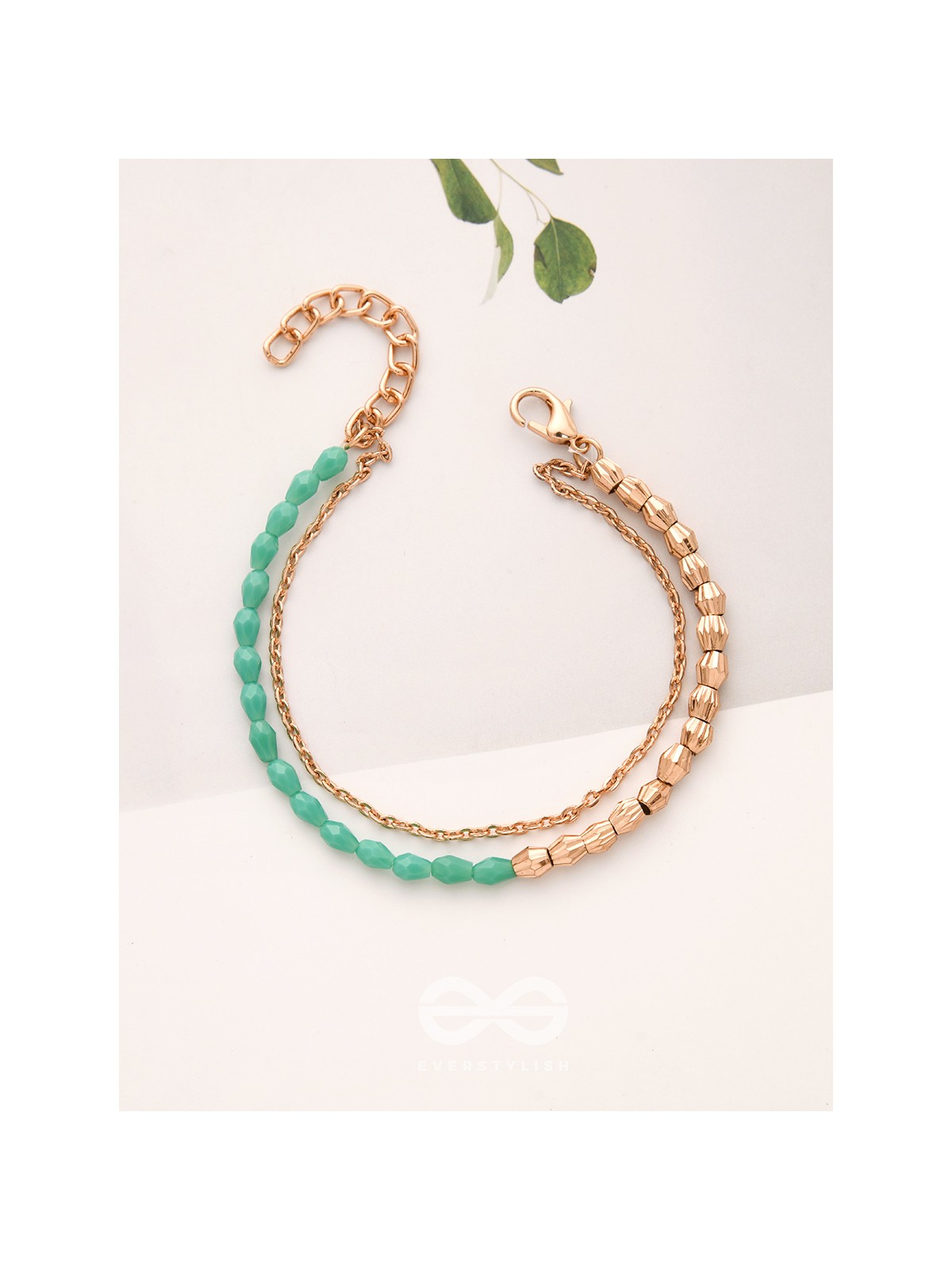 The Green Revolution- Golden Beads Bracelet