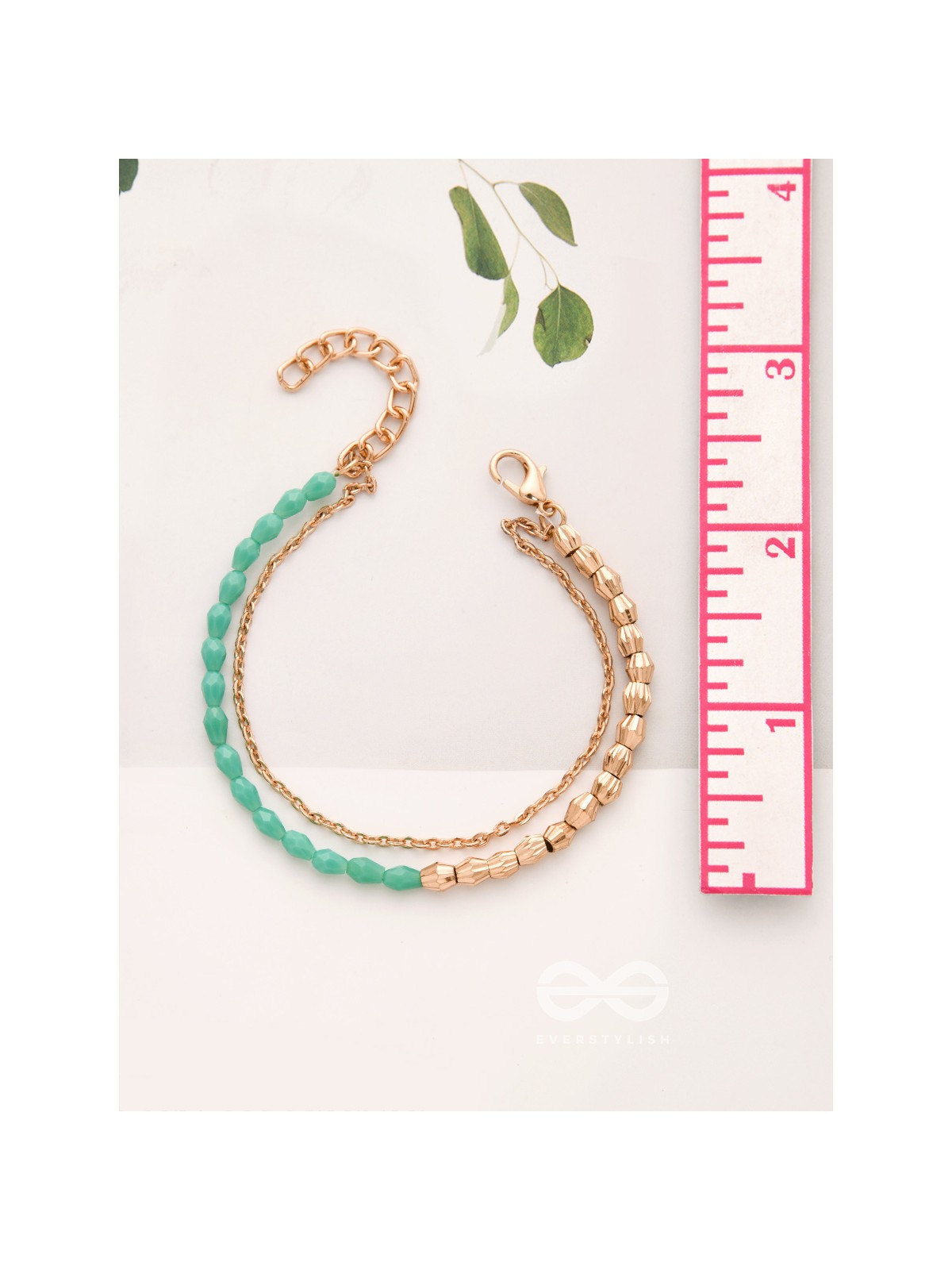 The Green Revolution- Golden Beads Bracelet