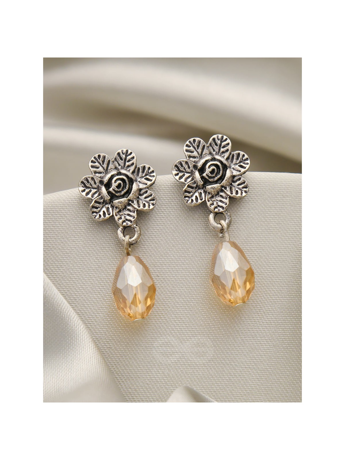 The Frosted Flower- Tiny Trinket Earrings (Marigold) 