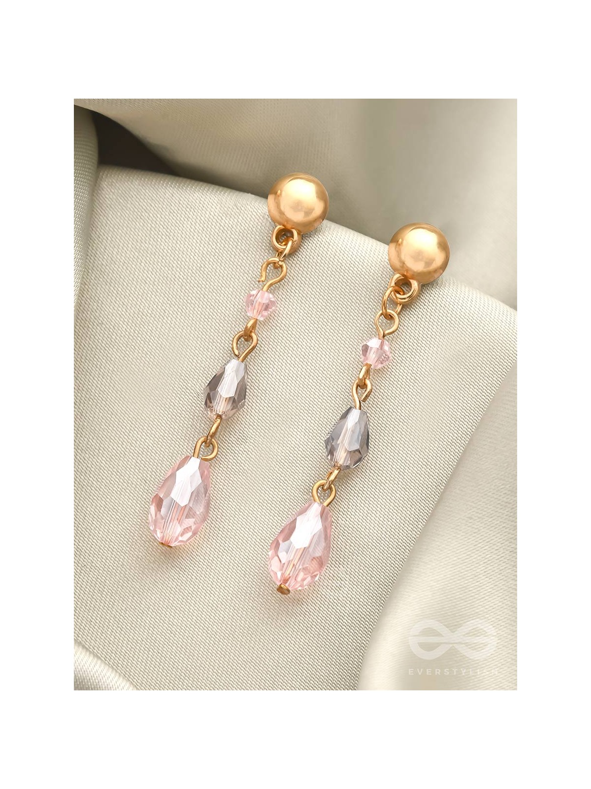 The Honeydew- Golden Glass Beads Earrings