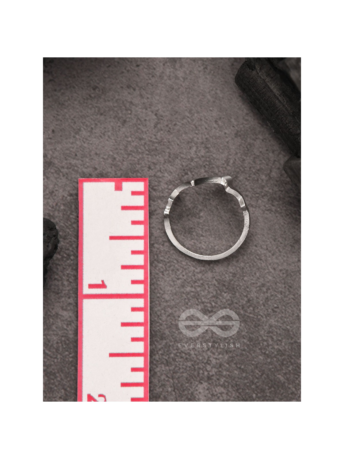 The Crooked Crown- Adjustable Silver Ring