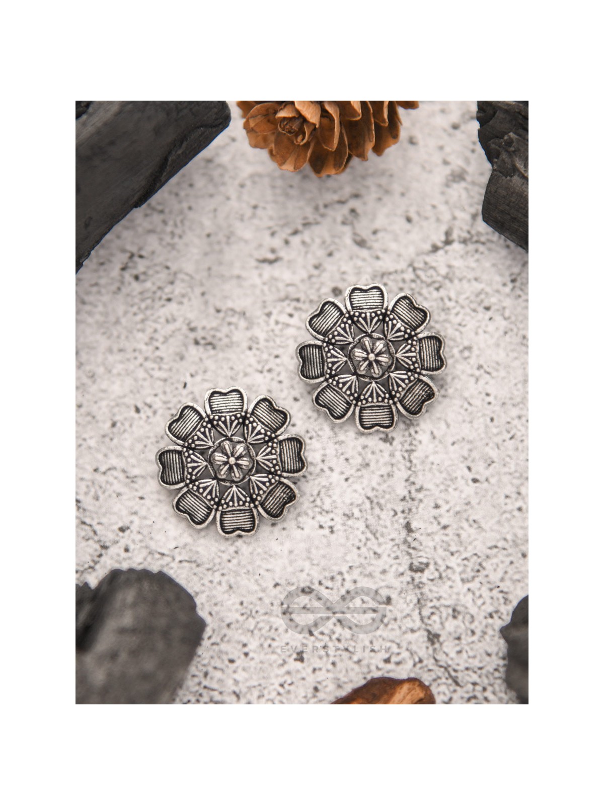 The Black Dahlia- Tiny Trinket Earrings