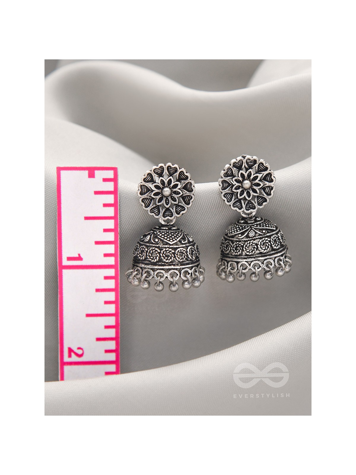 The Blooming Bud- Brass Jhumka Earrings