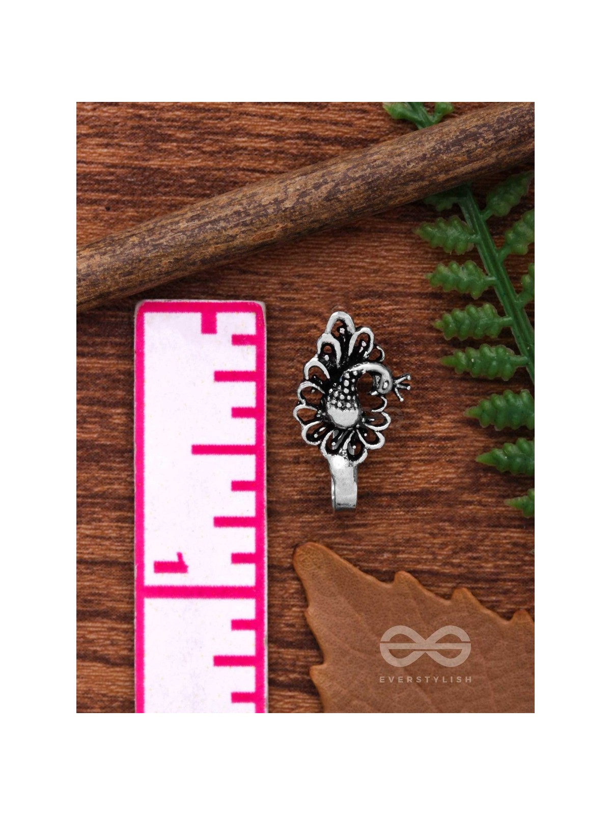 A DAZZLING BEAUTY - OXIDISED PRESS-ON NOSEPIN