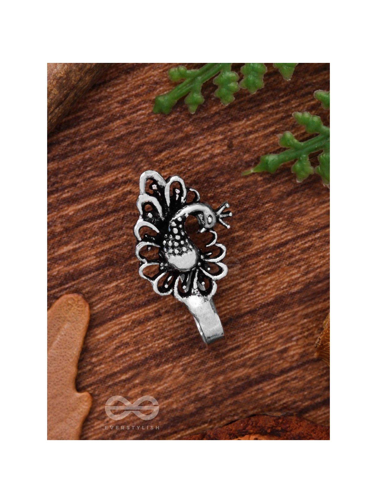 A DAZZLING BEAUTY - OXIDISED PRESS-ON NOSEPIN