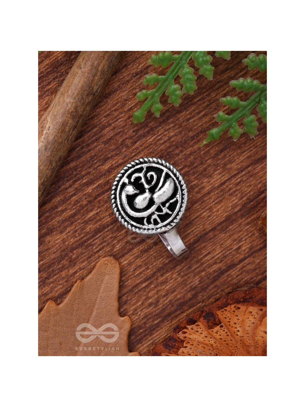 THE MAJESTIC AVIAN - OXIDISED NON-PIERCED NOSERING