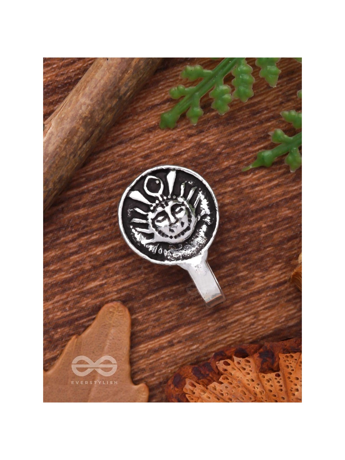 THE DIVINE GRACE - OXIDISED NON-PIERCED NOSERING