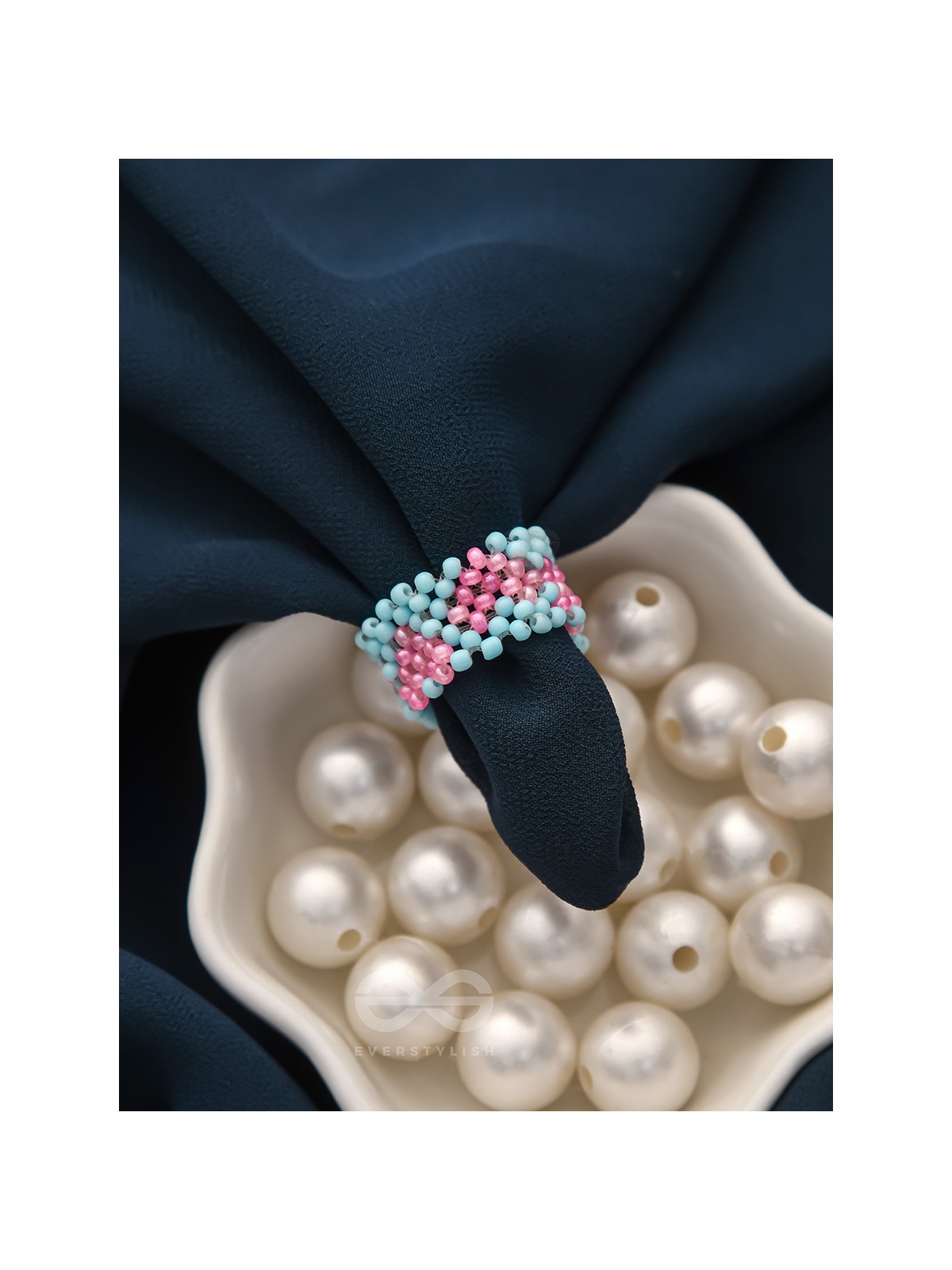 Little Hearts- Stretchable Colorful Beaded Ring