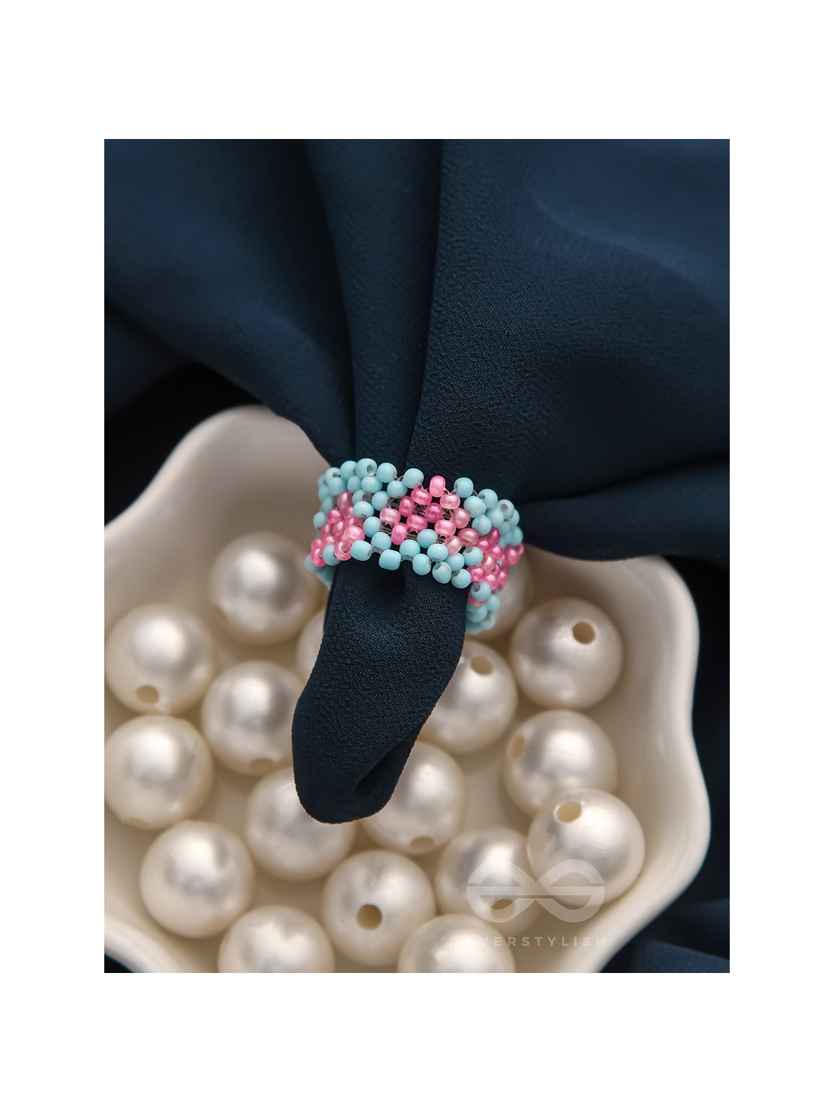 Little Hearts- Stretchable Colorful Beaded Ring