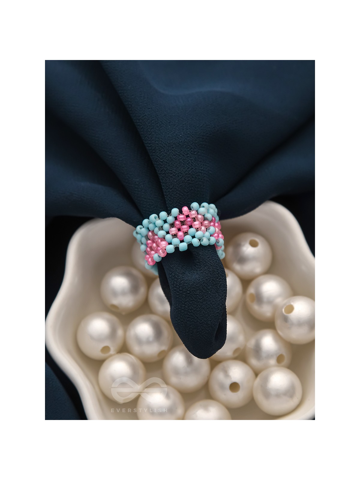 Little Hearts- Stretchable Colorful Beaded Ring
