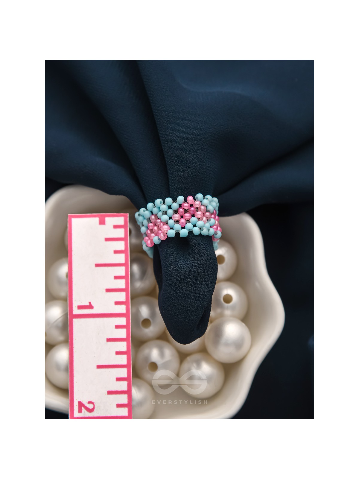 Little Hearts- Stretchable Colorful Beaded Ring