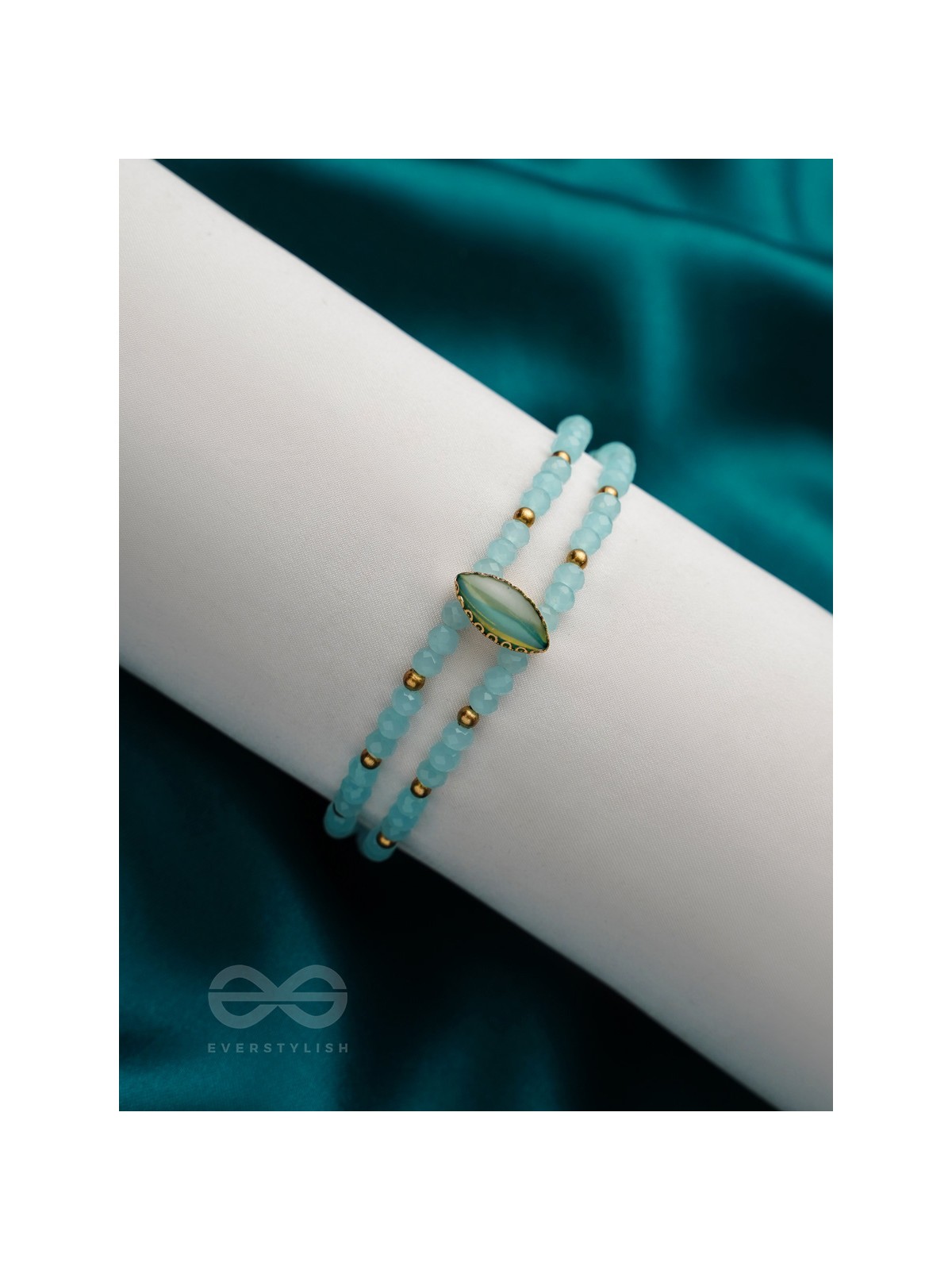 The Sapphire Grove- Golden Embellished Bracelet