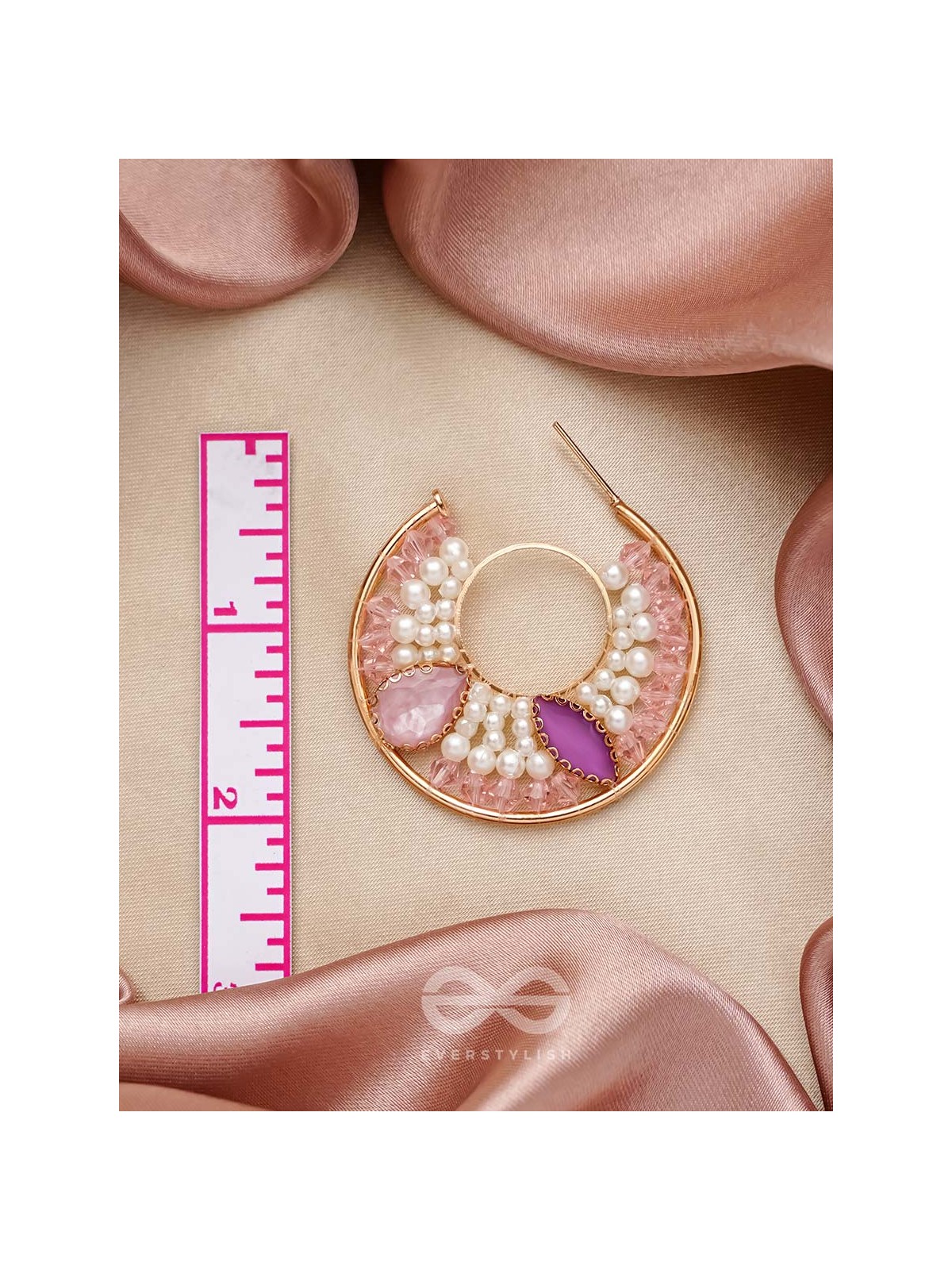 The Eyes of Heaven- Golden Embellished Earrings