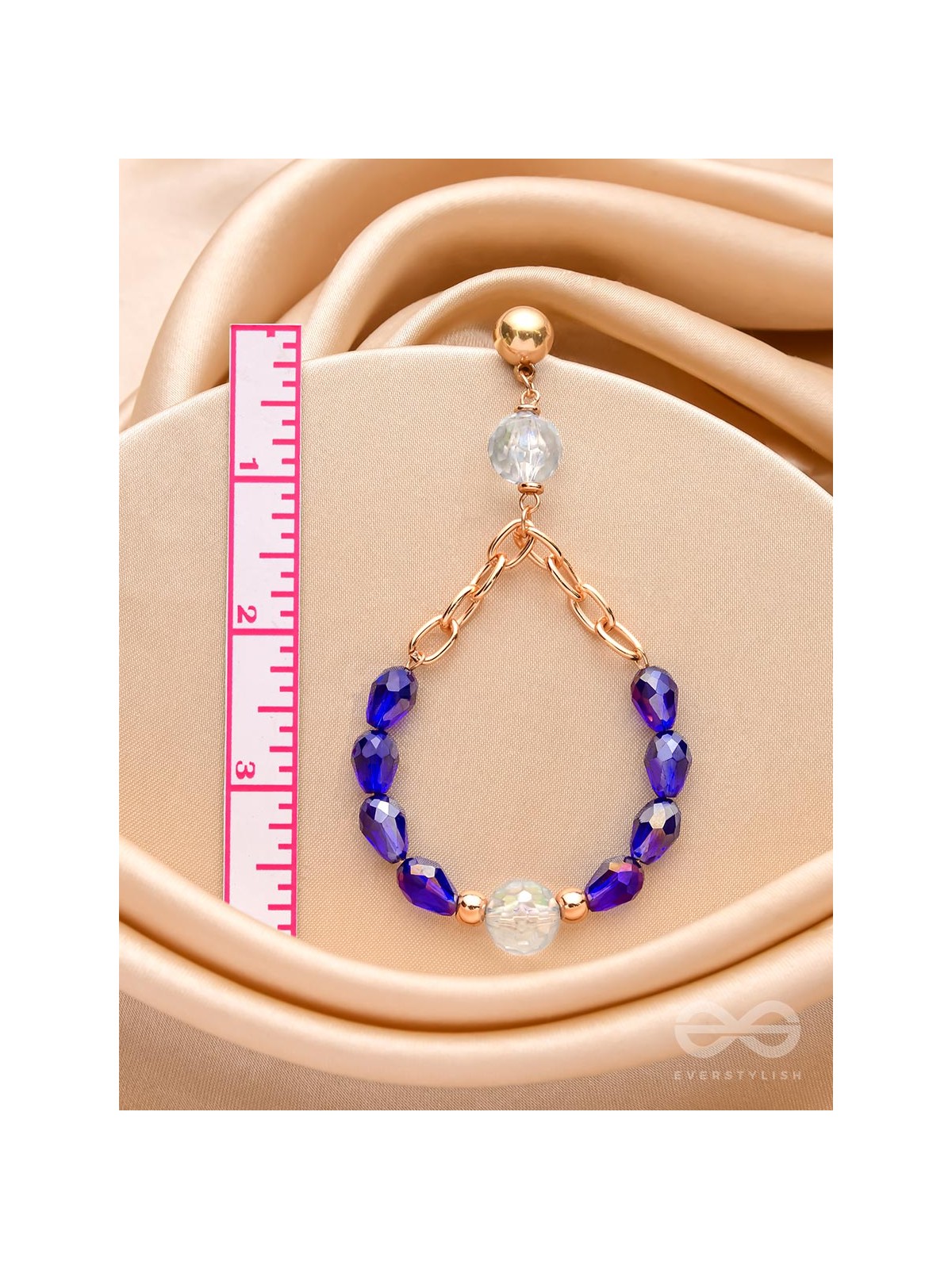 The Shimmering Stars- Golden Embellished Earrings