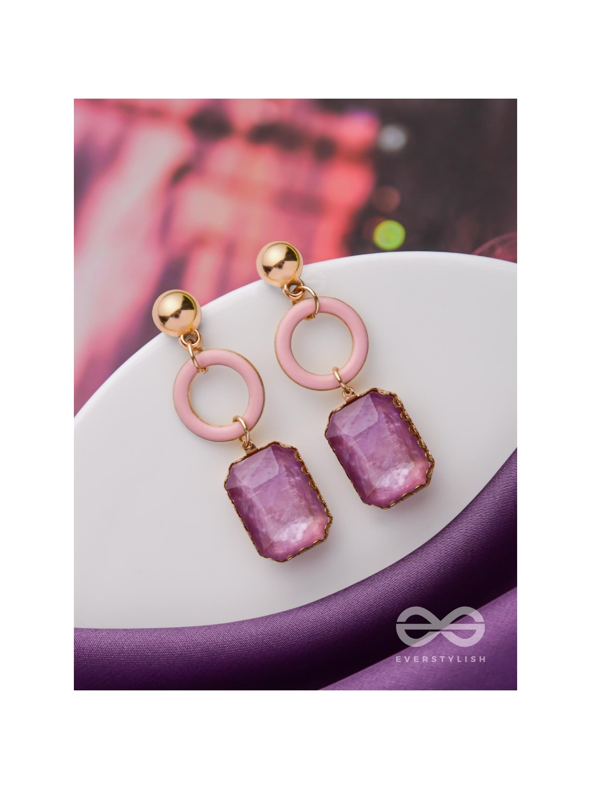 THE VIOLET ROUNDABOUTS - CUTE ENAMELLED EARRINGS