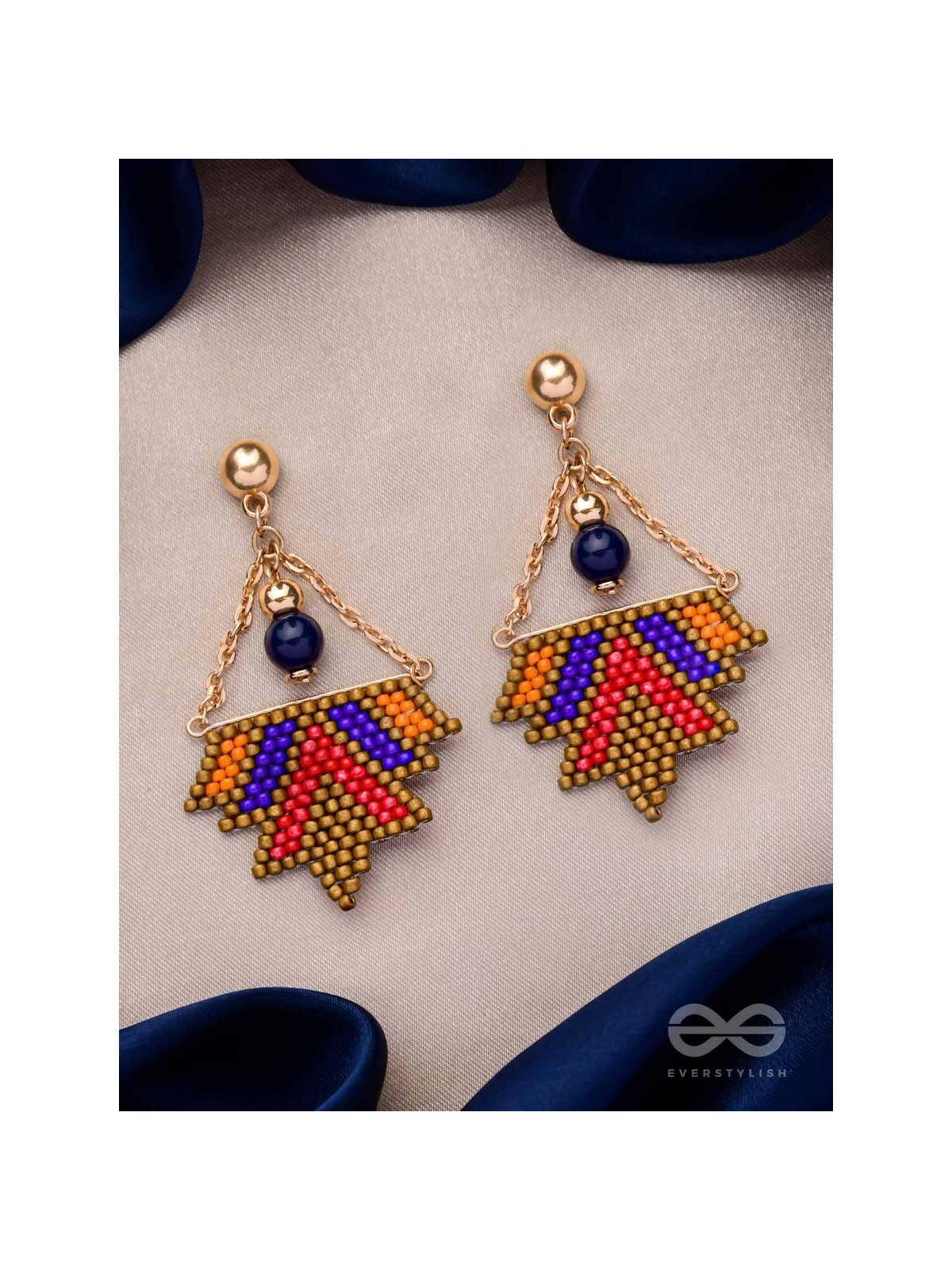 FUNKY FUSION FLINGS - BEADED BOHEMIAN EARRINGS